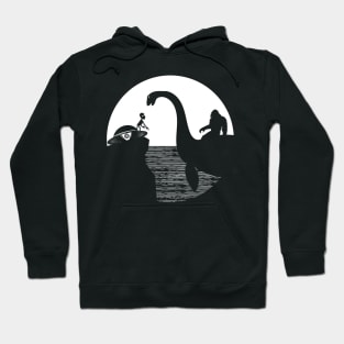 Bigfoot Riding Loch Ness Monster Hoodie